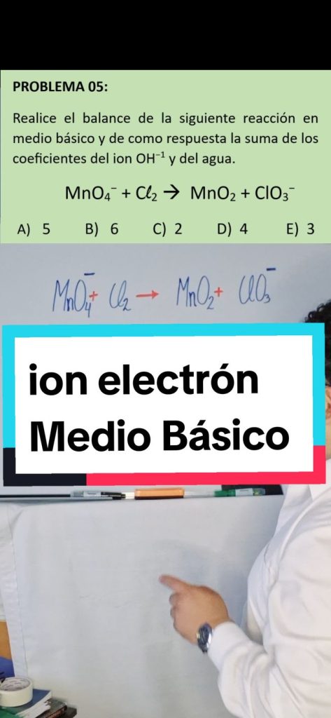 Les réactions redox équilibrent en milieu de base.