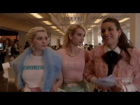 Ballbusting:Scream queens Cafeteras fight scene (Ballbust scene) 1080p HD