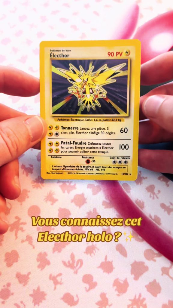 On continue dans les merveilles du Pokémon Base Set avec ce sublime Légendaire