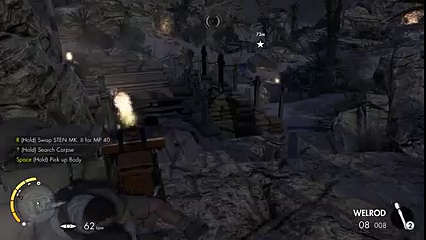 Vimeo Le joli tir d'un sniper explose les testicules d'un ennemi dans le jeu vidéo Sniper Elite 3