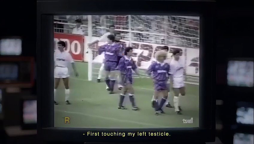 Vimeo Carlos Valderrama dans une pub pour le dépistage du cancer des testicules