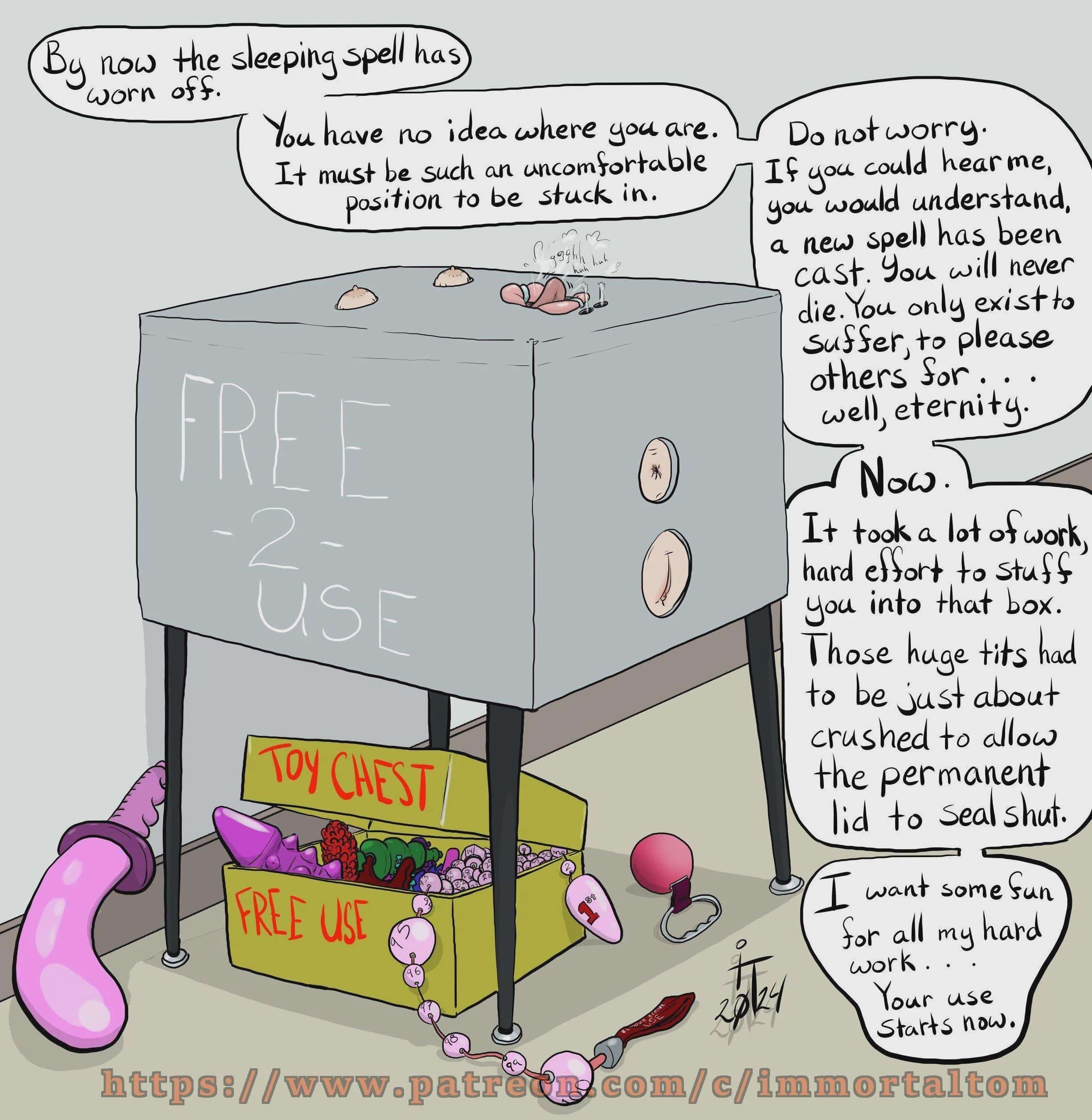 Bondage:Stuff me in this box!