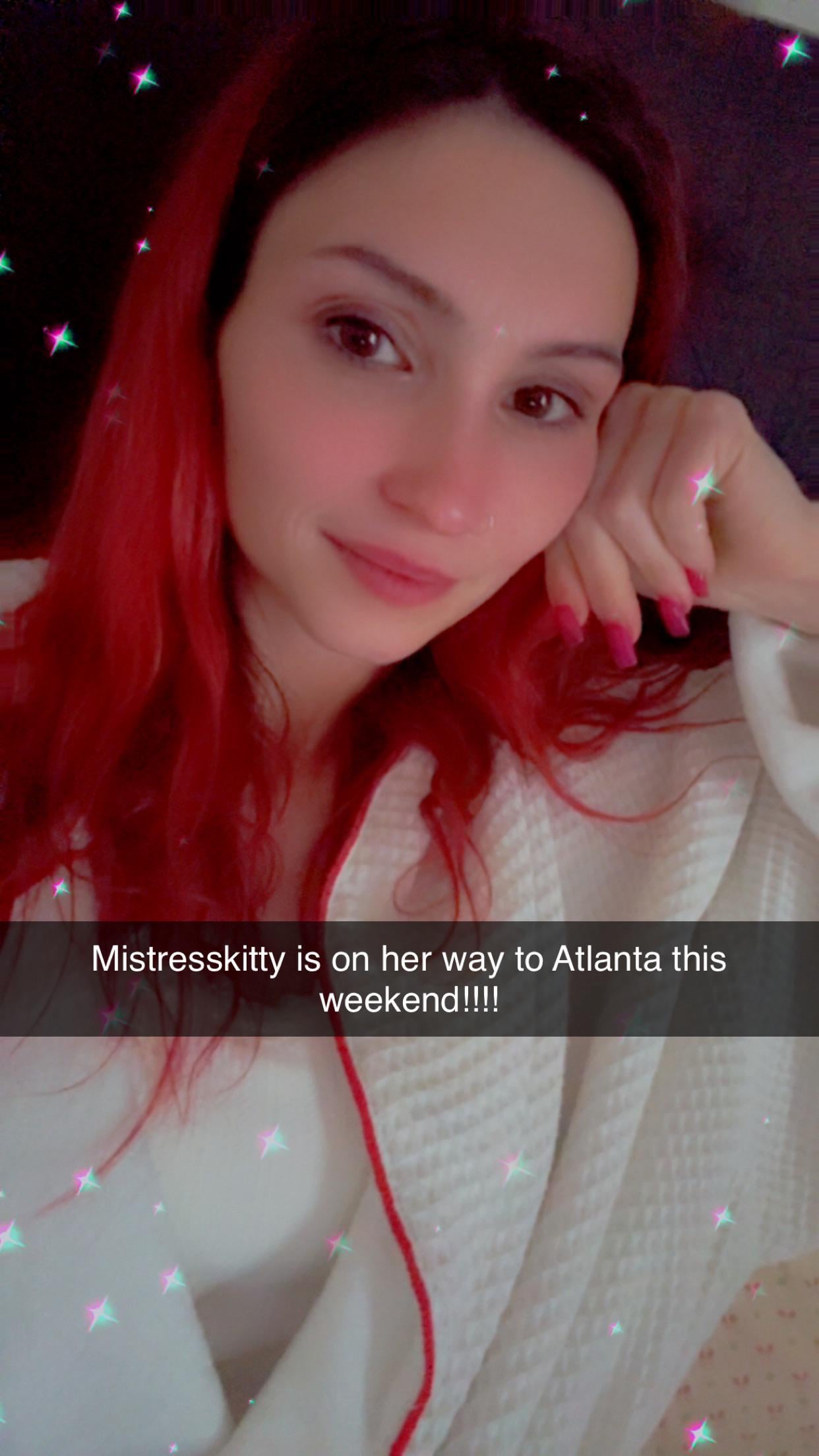 Spank:Caption says it all!!! Mistresskitty is hitting the streets of Atlanta!!!! ❤️❤️ all weekend!!! And I’ll be being my punishment tools!!!