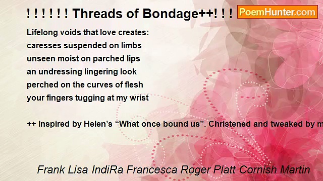 Vimeo Frank Lisa IndiRa Francesca Roger Platt Cornish Martin - ! ! ! ! ! ! Threads of Bondage++! ! ! ! ! !